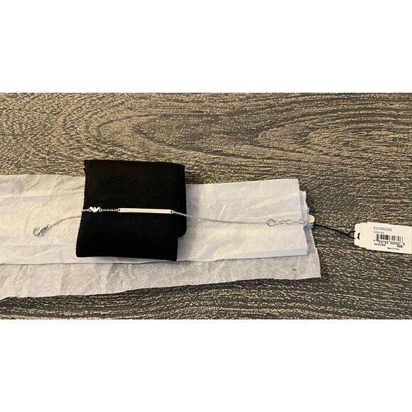 Emporio Armani Sterling Silver ID Bracelet - Picture 10 of 12